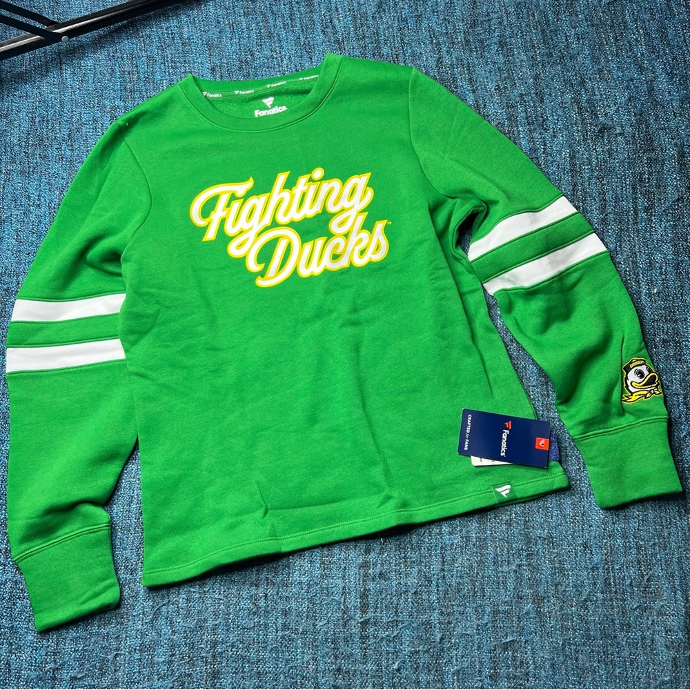 Fanatics Oregon Ducks Pullover Sweatshirt in Green